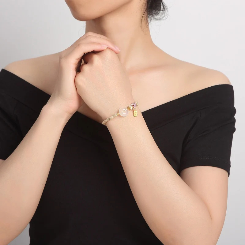 White Agate Fu Couple Bracelets - Give the Gift of Luck Luck •󠁏󠁏 Love •󠁏󠁏 Happiness