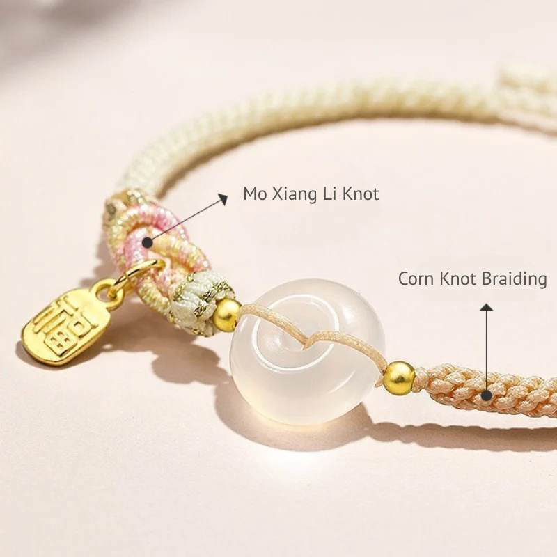 White Agate Fu Couple Bracelets - Give the Gift of Luck Luck •󠁏󠁏 Love •󠁏󠁏 Happiness