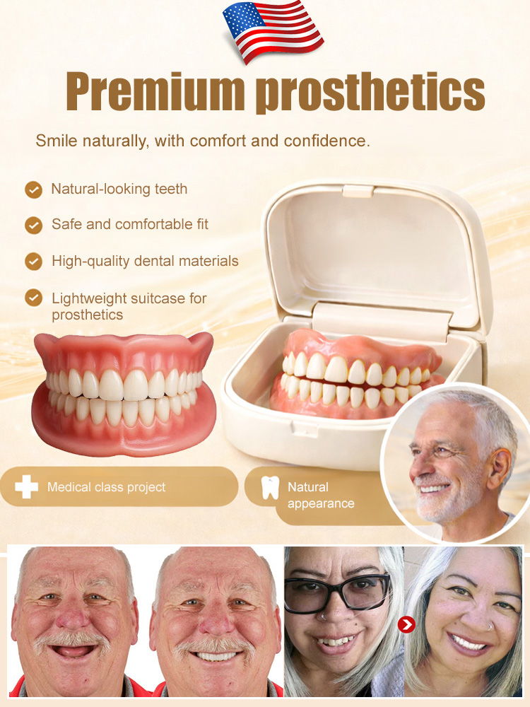 🔥2026 Bestselling Orthodontic Braces🔥[👍Comes with Portable Denture Case👍] ​​Regain Your Smile with Dentures【😍Buy 1 Get 1 Free for a Limited Time😍!】