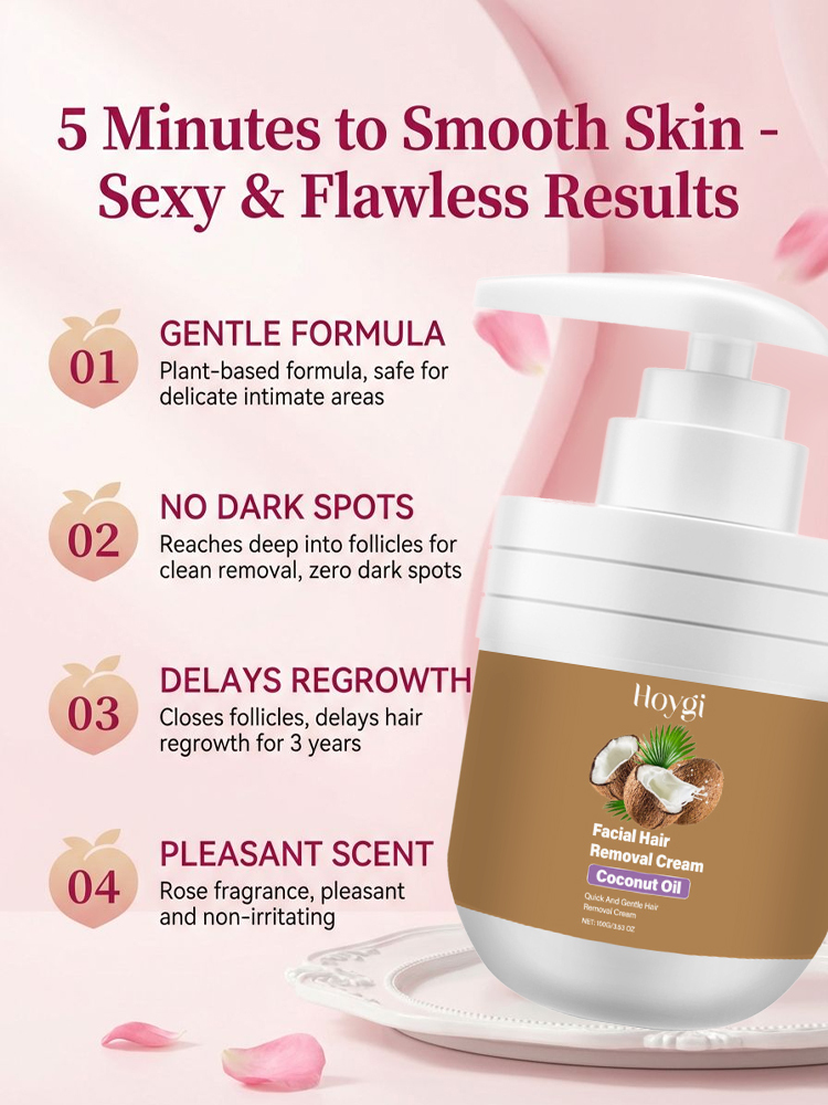 【Buy one get one free for a limited time!】Coconut oil hair removal cream👍98.9% positive reviews, 99% repurchase rate!👍😍Medical-grade hair removal, 100% safe!💯