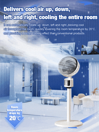 Ultra-quiet and energy-saving cool air conditioner fan【Cools down in just 1 second—costs only 1 cent a day!】