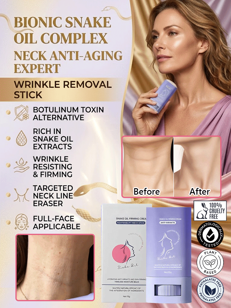 [Bionic Snake Oil Complex Formula] Wrinkle Removal Stick【Suitable for use on the neck, face, and entire body—you’ll see visible results in just 7 days!】