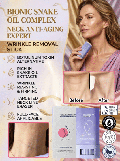 [Bionic Snake Oil Complex Formula] Wrinkle Removal Stick【Suitable for use on the neck, face, and entire body—you’ll see visible results in just 7 days!】