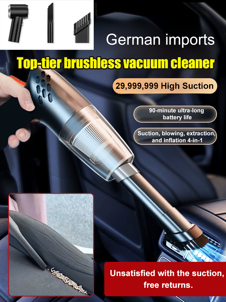 Portable wireless car vacuum cleaner