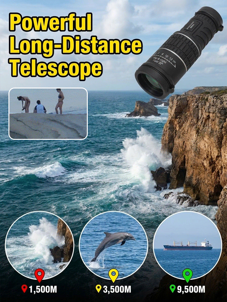 Portable high-magnification outdoor binoculars【10–30x ultra-high-definition zoom, up to 9500 meters!】