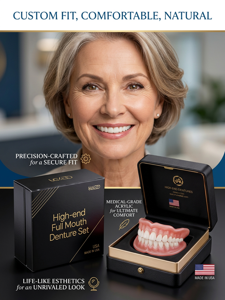 High-end custom-made full dentures【🔥Buy 1 Get 1 Free for a Limited Time!🔥】