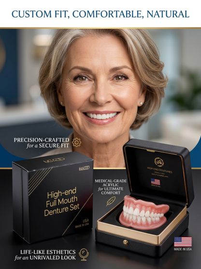 High-end custom-made full dentures【🔥Buy 1 Get 1 Free for a Limited Time!🔥】