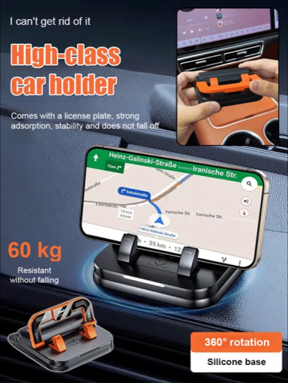 [Shake and won't fall off] Suction cup dashboard parking sign phone holder