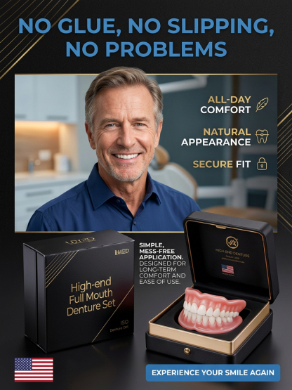 High-end custom-made full dentures【🔥Buy 1 Get 1 Free for a Limited Time!🔥】