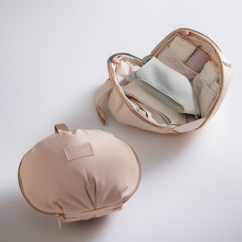 Waterproof ball shaped underwear storage bag