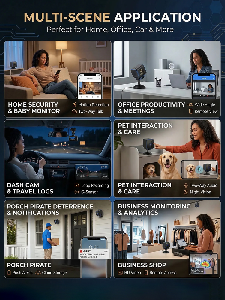 【Over a million users worldwide are using it!】Wireless Smart Cube Camera【No extra fees, one-time purchase for lifetime use!】