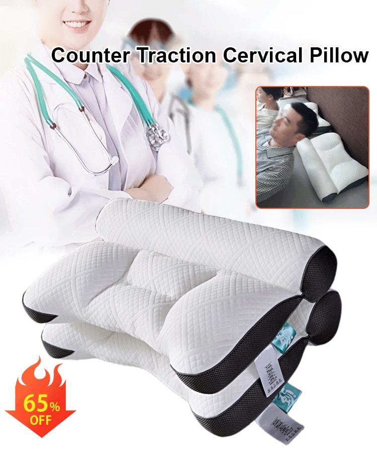 Sleep Enhancing Cervical Support Comfort Goose Down Pillow【Recommended by plastic surgeons！improves sleep quality by 5 times】