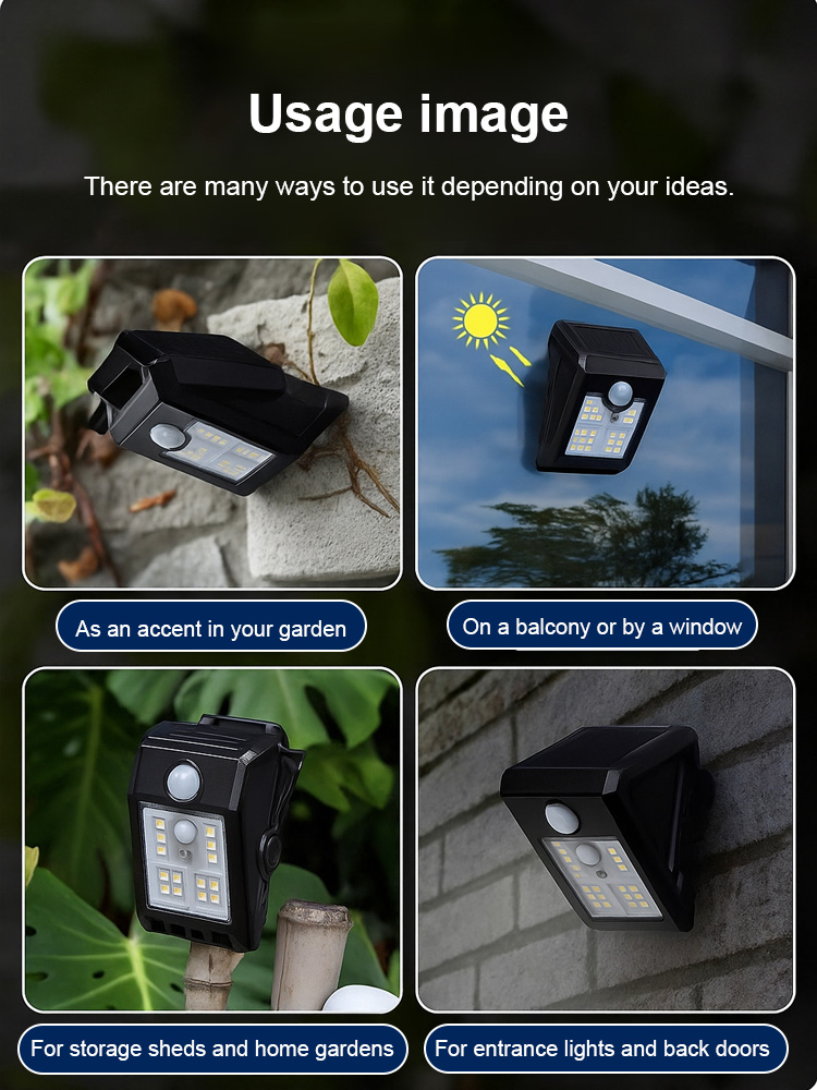 Smart sensor solar clip light【Save a huge amount on your electricity bill for the price of just one meal!】