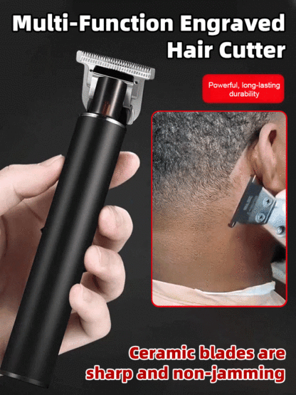 Silent and no-stuck hair Electric oil-cut carving hair clipper【Haircut, Shave, and Hair Removal in One!】