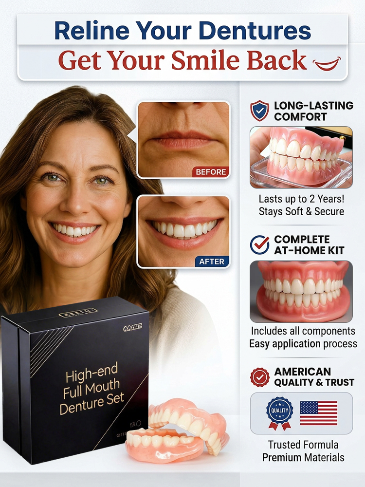 High-end custom-made full dentures【🔥Buy 1 Get 1 Free for a Limited Time!🔥】