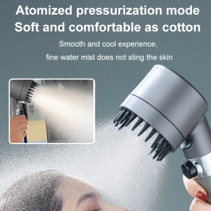 Multifunctional shower head with one-touch control and German massage function