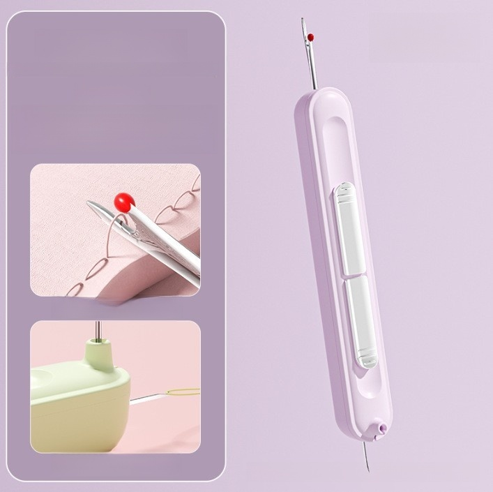 2-in-1 needle threader and seam ripper