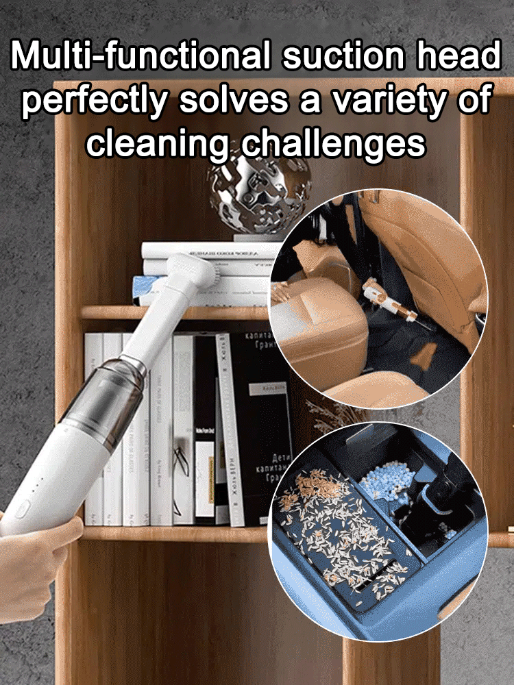 Cordless Mini Car Vacuum Cleaner [Vacuum and Blow]【Clean your entire car in 3 minutes!】