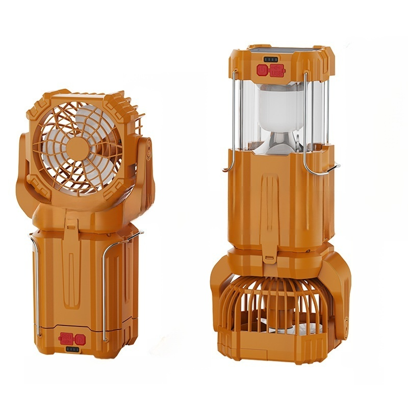【Never goes out, free for life!】Solar LED strong light outdoor fan lantern【German quality, durable for 50 years!】