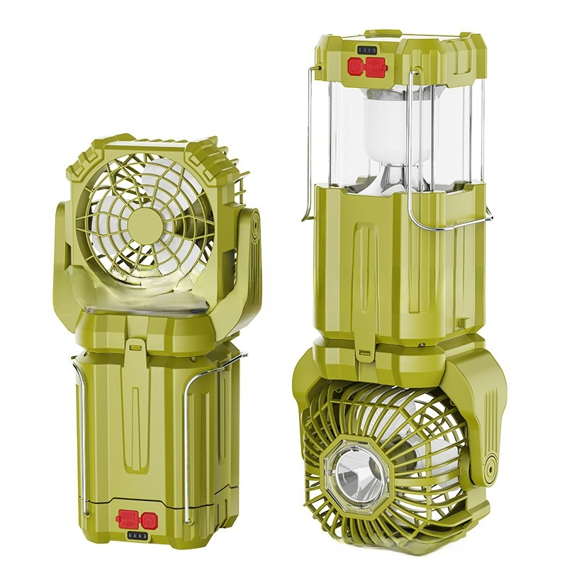 【Never goes out, free for life!】Solar LED strong light outdoor fan lantern【German quality, durable for 50 years!】