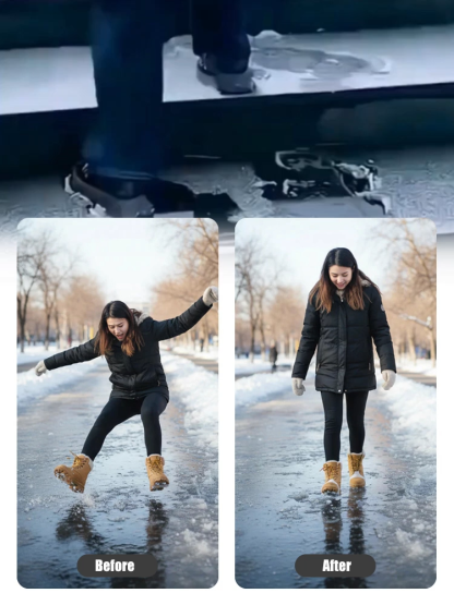Professional-grade invisible crampons for outdoor snow hiking, usable even in -50℃ temperatures!