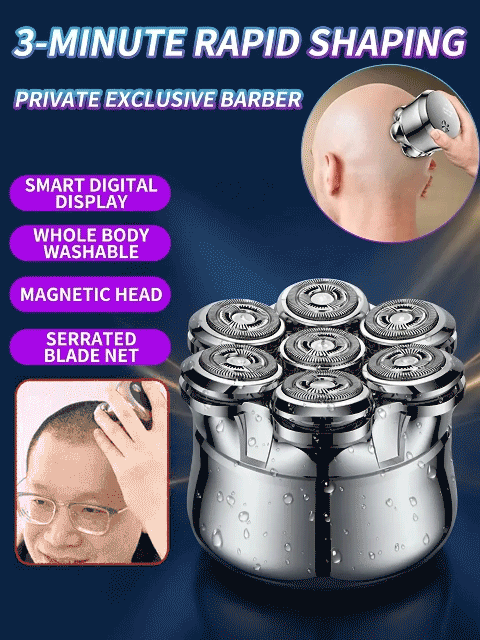 German Steel Soul 7-Blade Fully Automatic Hair Clipper【No need to go to the barbershop anymore! Kids can cut their own hair!】