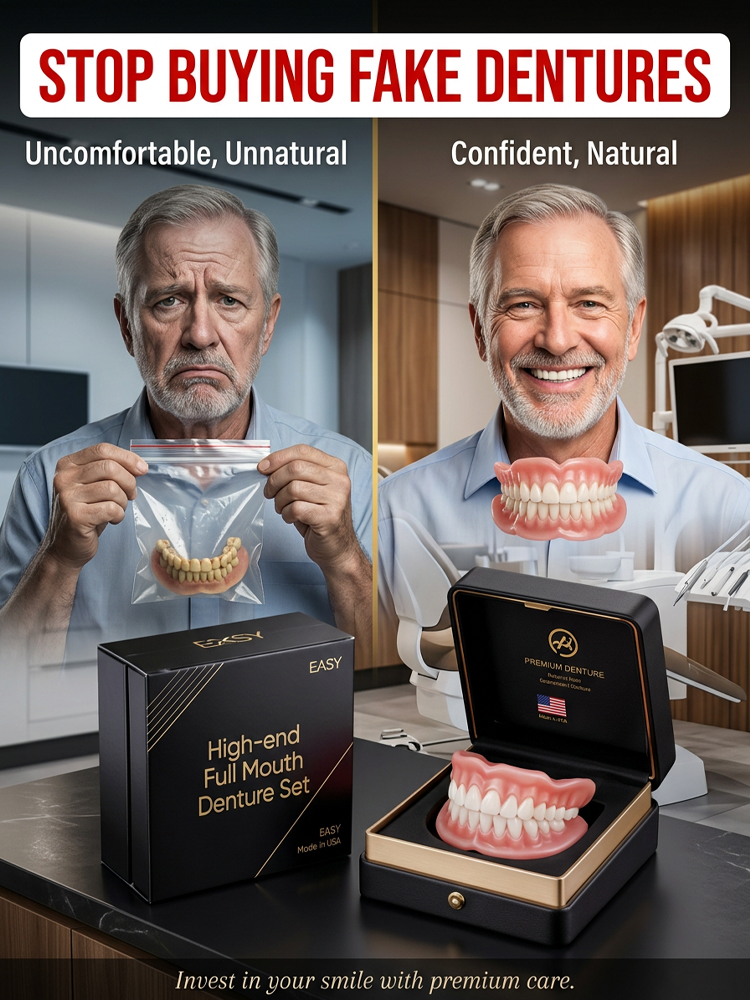 High-end custom-made full dentures【🔥Buy 1 Get 1 Free for a Limited Time!🔥】