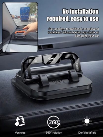 [Shake and won't fall off] Suction cup dashboard parking sign phone holder