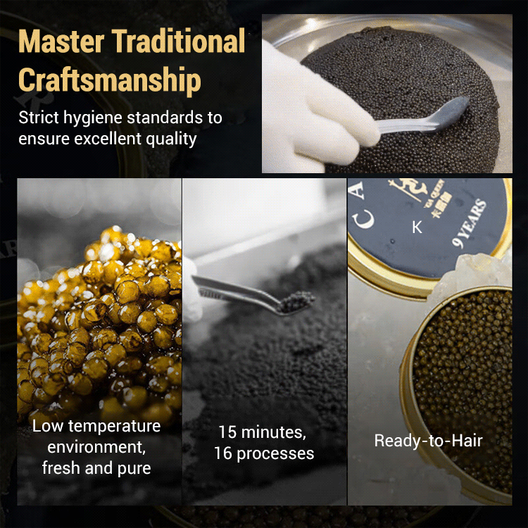 Beluga caviar from Russia【Direct from the source, 100% genuine product guarantee, ten times compensation for any fake product!】