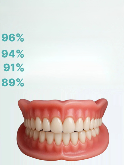[Comes with Portable Denture Case] ​​Regain Your Smile with Dentures