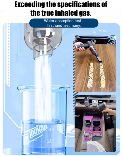 [Super strong suction + AI motor] Dual-purpose vacuum cleaner for car and home