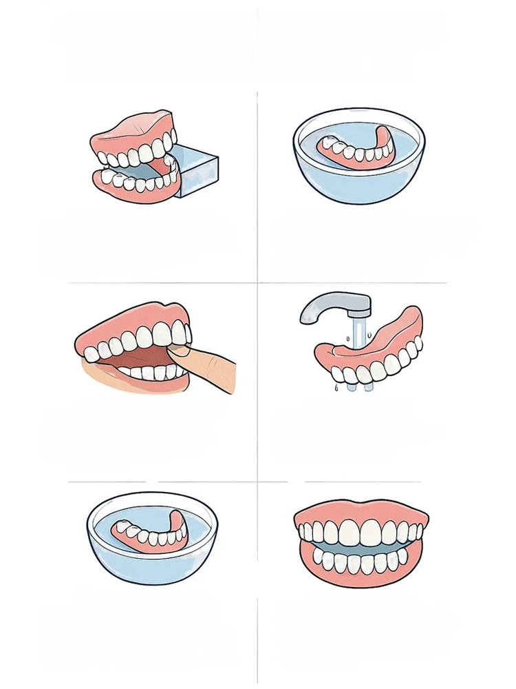 Custom Full Mouth Dentures Kit.Super Discreet Installation In 1 Second, Comfortable And Stable