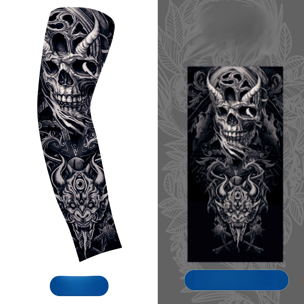 Summer realistic seamless tattoo ice sleeve