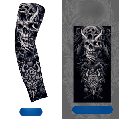 Summer realistic seamless tattoo ice sleeve