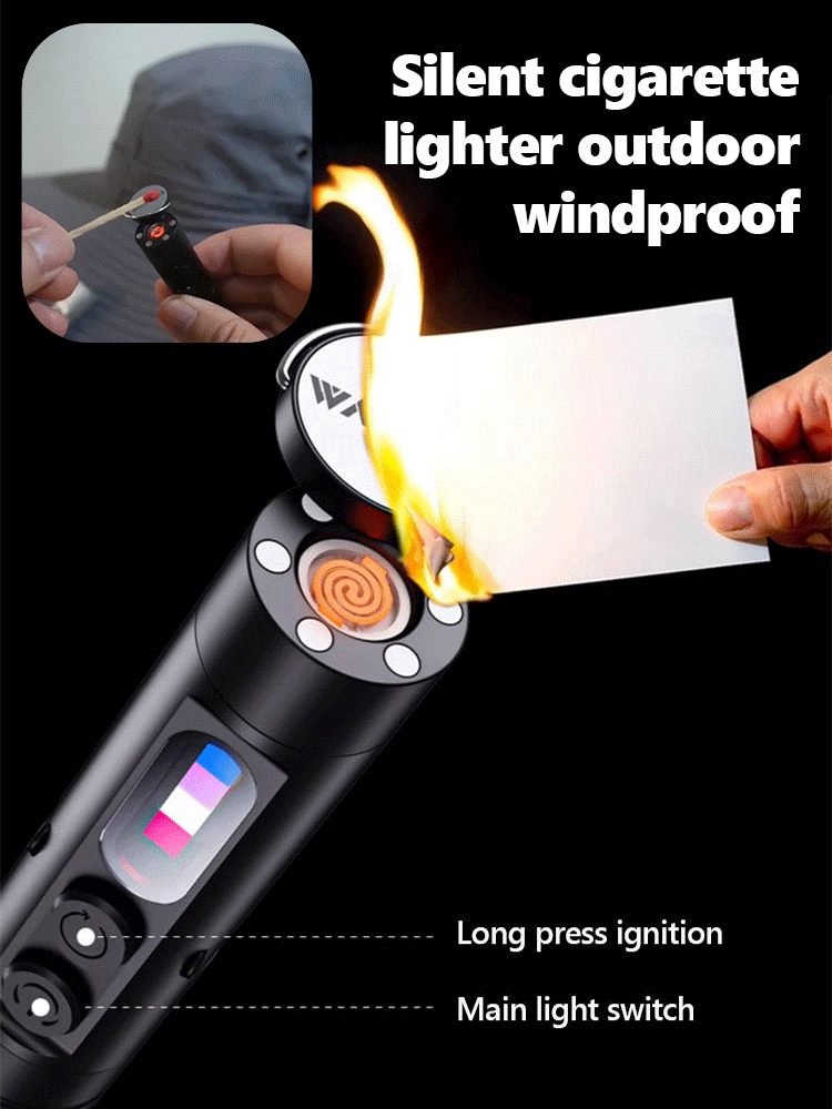 Multi-Functional Keychain Flashlight. Strong Magnetic Adsorption + Strobe Deterrent Effect, One Charge Lasts For 1 Month
