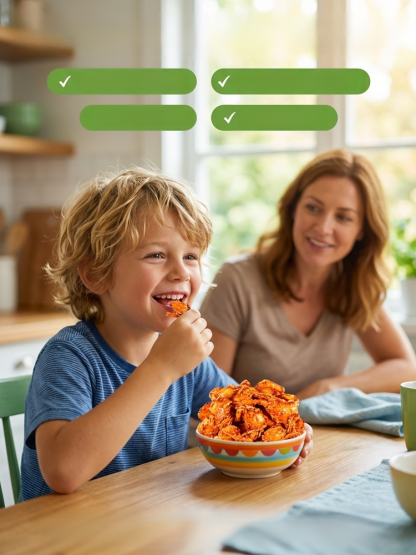 Spicy Sea Crab Snacks - High in Protein, Low in Sodium