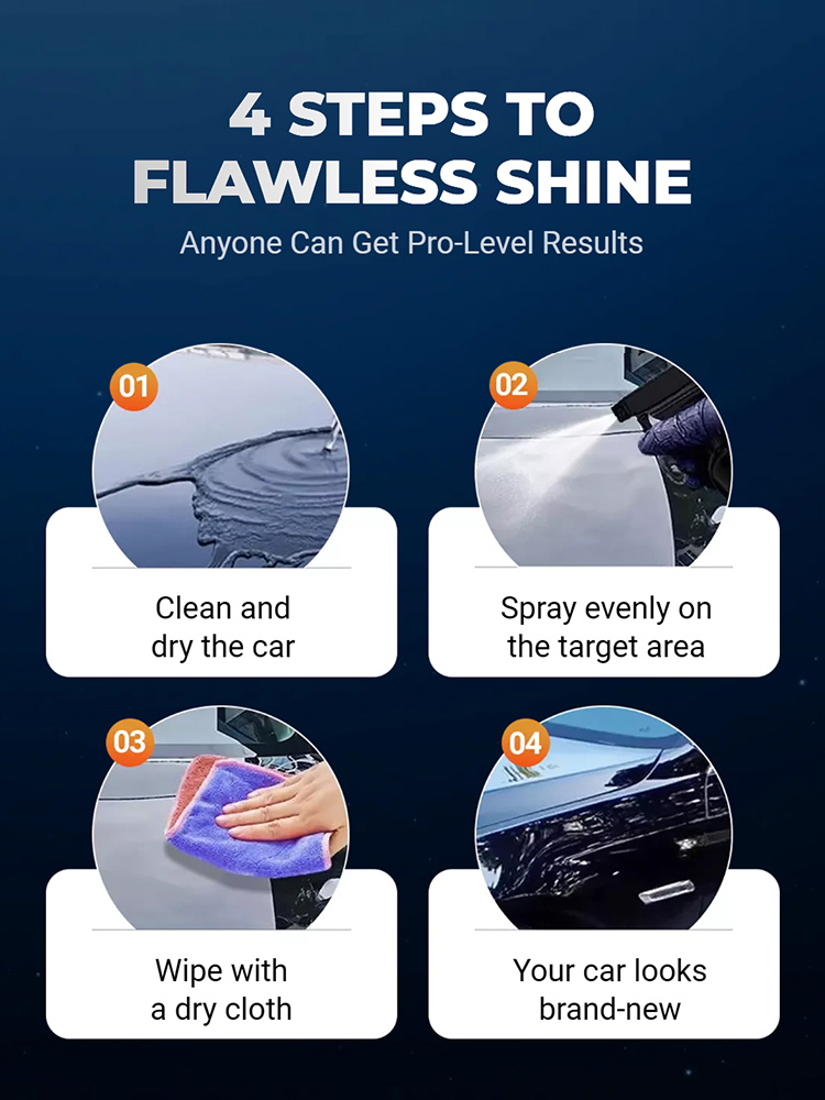 Car Renovation, Repair, Waxing And Coating Spray. One Spray Lasts 8 Months; Even Beginners Can Do It In 3 Seconds.