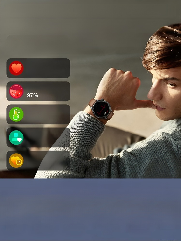 Multifunctional Blood Pressure and Blood Glucose Monitoring Watch