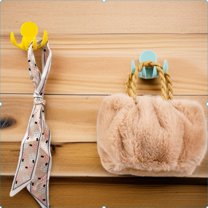 Multi functional hole free wall mounted plug with fixed hook