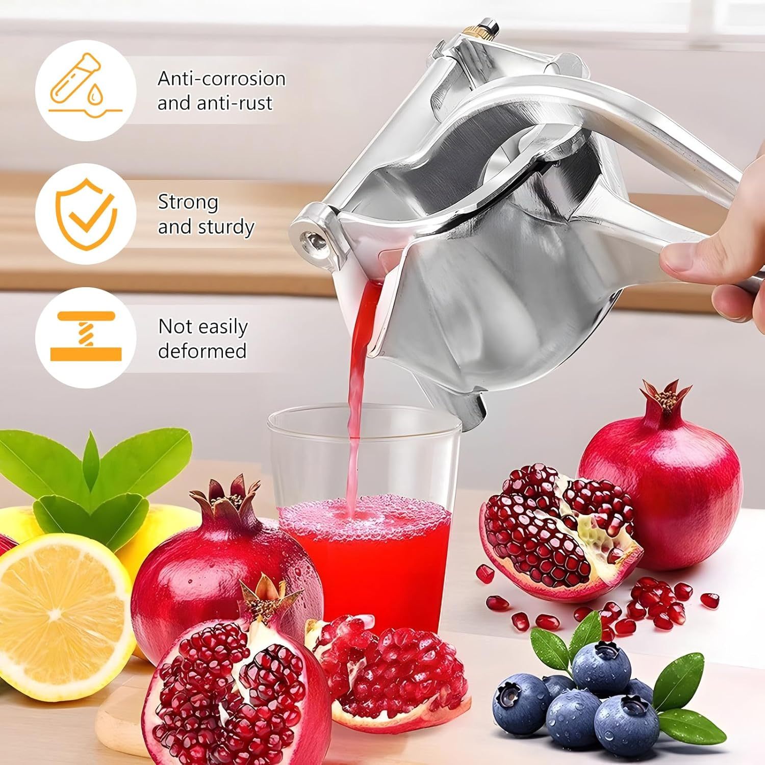Household Manual Juicer. Freshly Squeezed Juice In 3 Seconds, No Electricity Required, No Machine Cleaning Needed