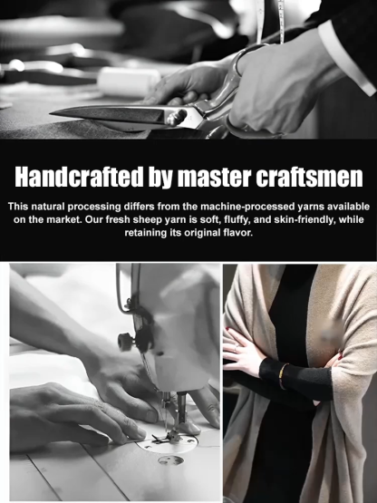 Pure Wool Shawl Coat