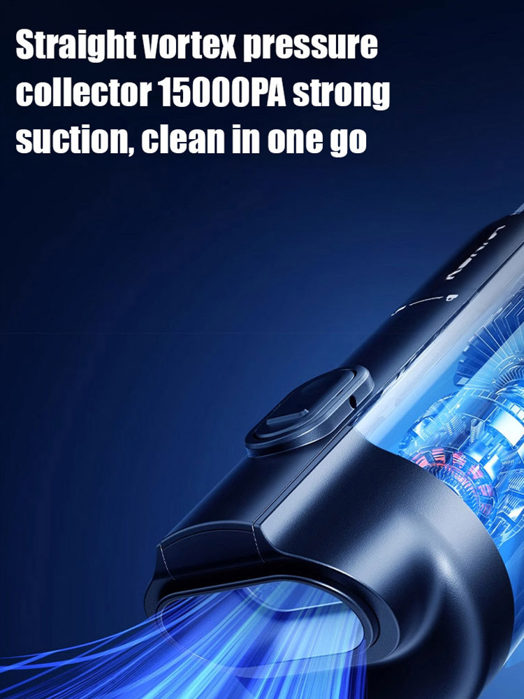 5-in-1 smart handheld vacuum cleaner. Removes debris in 3 seconds