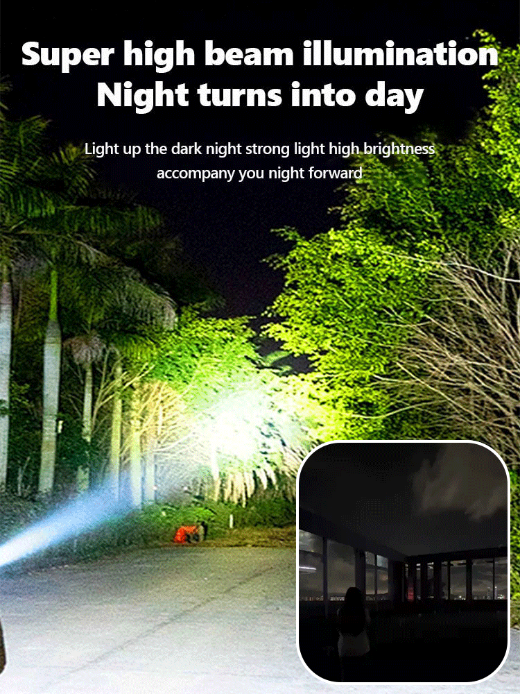 Multi-Functional Keychain Flashlight. Strong Magnetic Adsorption + Strobe Deterrent Effect, One Charge Lasts For 1 Month