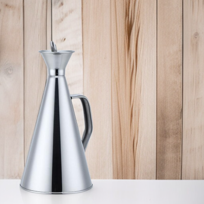 Oil pot without oil hanging stainless steel conical oil pot large capacity household kitchen supplie