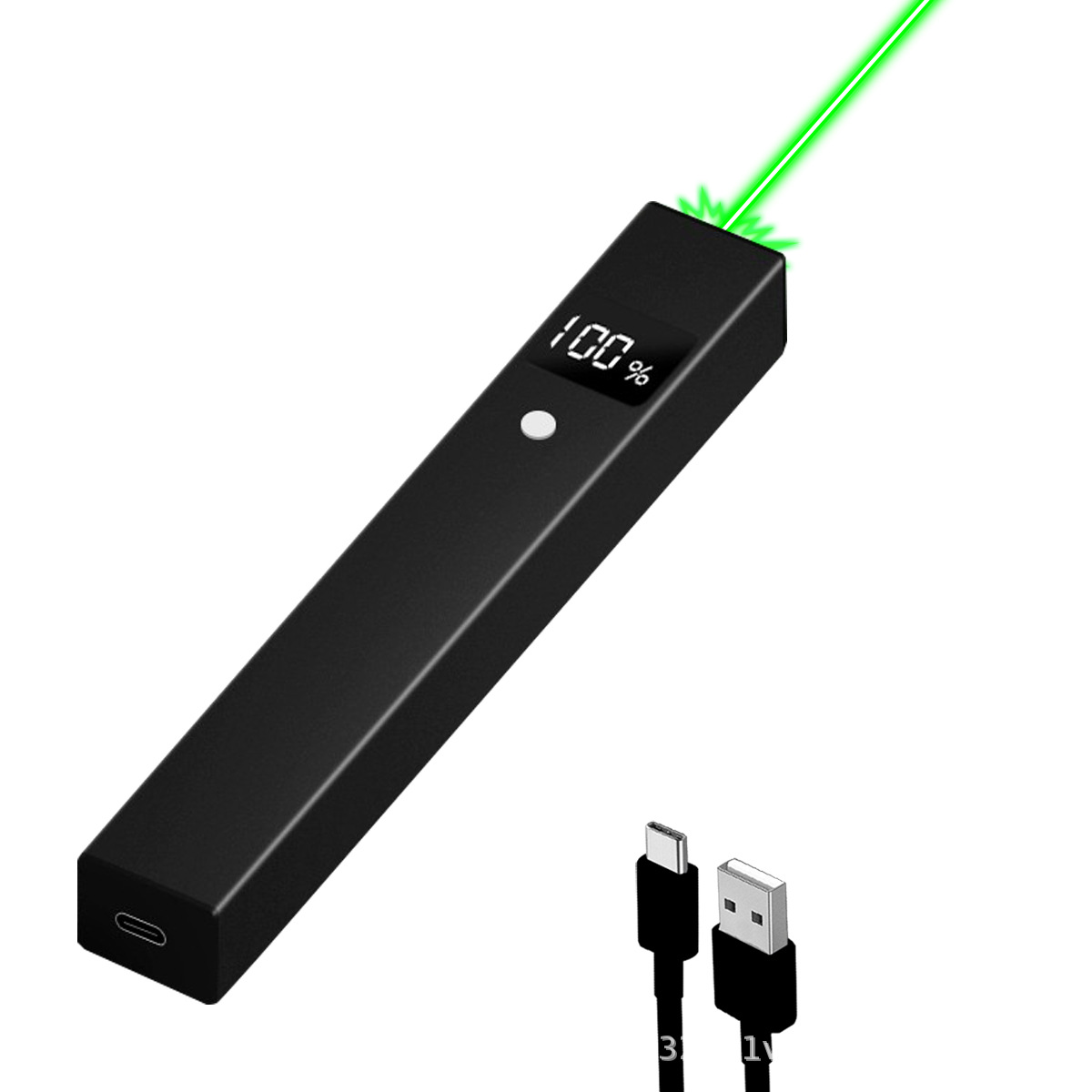 Rechargeable long-range laser pointer