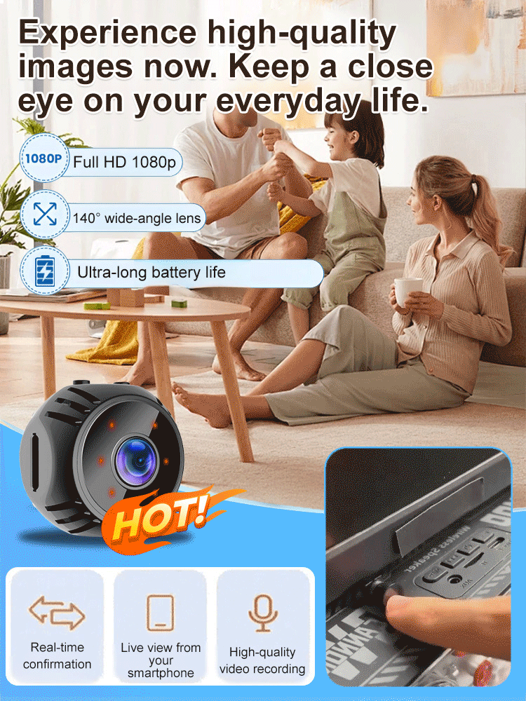 Smart Micro UHD Camera. No Network Or Electricity Required, Simple Installation, Real-Time Control