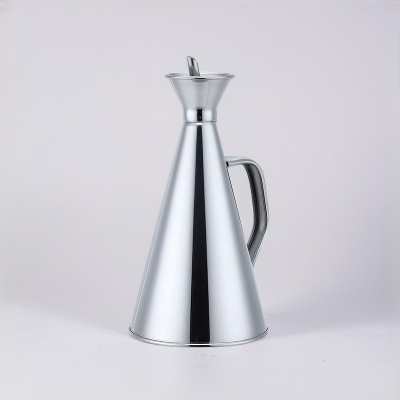 Oil pot without oil hanging stainless steel conical oil pot large capacity household kitchen supplie