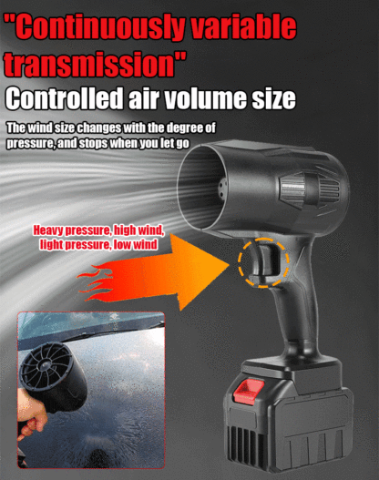 Blow Away Debris in Seconds! Dual-Turbo Lithium Blower with 3 Speeds. Can Blow Away Fallen Leaves And Snow In 3 Seconds