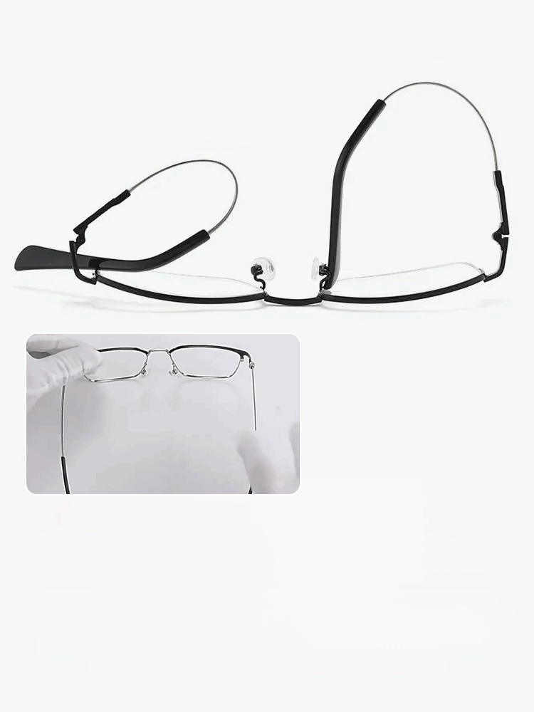 Titanium-Framed Professional Reading Glasses For Both Near And Far Vision.Wear-Resistant And Scratch-Resistant, Anti-Blue Light And Anti-Radiation