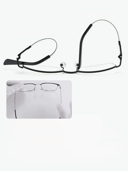 Titanium-Framed Professional Reading Glasses For Both Near And Far Vision.Wear-Resistant And Scratch-Resistant, Anti-Blue Light And Anti-Radiation